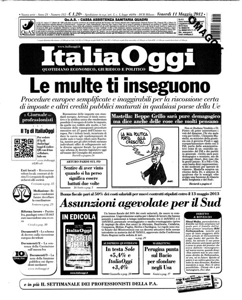 Italia oggi : quotidiano di economia finanza e politica